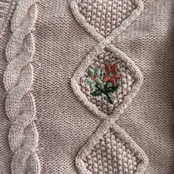 Almost Famous Pink Cable Knit Cardigan - Picture 2 of 5